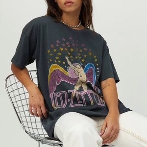 Led Zeppelin Swan Song March Tee ~ Oversized